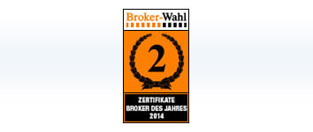 2. Platz - Broker-Wahl 2014 2. Platz - Broker-Wahl 2014