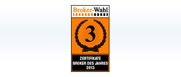 3. Platz - Broker-Wahl 2013 3. Platz - Broker-Wahl 2013