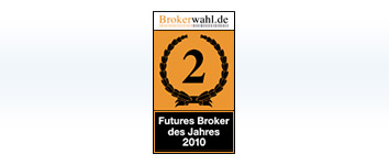 Platz 2 „Brokerwahl des Jahres“ Platz 2 „Brokerwahl des Jahres“